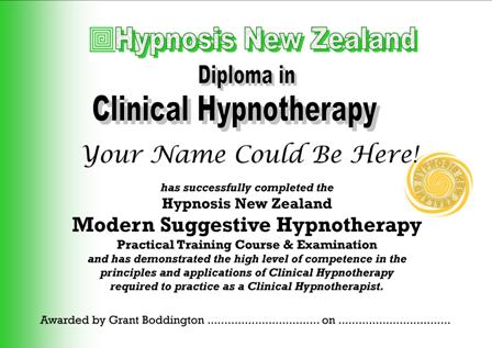 Hypnosis new Zealand Diploma in
                                  Clinical Hypnotherapy